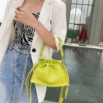 2023 Нов Преносим Дамска чанта Малък Дизайн, Плиссированная Чанта С текстура На Едно рамо, Чанта през рамо От Мека кожа, Дамски чанта
