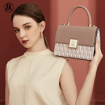 2023 Нова дамска чанта луксозна марка, модерен дизайнерски дамски чанта през рамо, мултифункционална кожена ръчна Малка квадратна чанта