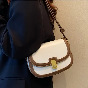 2023Trendy Новата Модерна Дамска чанта Градски Красота Елегантна Чанта През рамо Ретро Текстура Ежедневни Универсална Малка Квадратна чанта През рамо