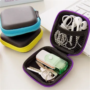 EVA Mini Преносима чанта за слушалки Портфейл за монети Калъф за слушалки, USB кабел, Кутия за съхранение на Портфейла Чанта за носене, Чанта и Аксесоари за слушалки