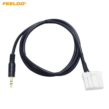 FEELDO 1бр Автомобилен 3.5 мм AUX аудио кабел За Mazda 3/6 Pentium B70 MX5 RX8 Мъжки Интерфейсния Кабел Адаптер за Кабели