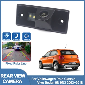 HD Автомобили Парковочная Задната Камера CCD за Нощно Виждане Резервната Камера за Задно виждане За Volkswagen Polo Classic Vivo Седан 9N 9N3 2003 ~ 2018