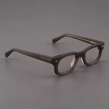 Rockjoy, Малки Сиво-зелен Мъжки слънчеви очила за четене, Дамски Черни рамки за очила, Мъжки Ацетатные Прозрачни очила с плосък покрив, Оптични