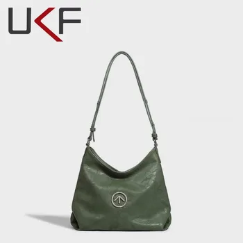 UKF 2023 Нова Чанта-Тоут Голям Капацитет През Рамо, Чанта под Мишниците, Дамски Пролетно-Лятна Мода Универсална чанта През Рамо Със Стрелка
