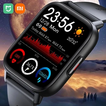 Xiaomi Mijia1.69-инчови Умни Часовници За Мъже, Температурата на тялото, изцяло Сензорен Екран, Умни Часовници За Жени, Точен Кислороден Монитор Здраве, Часовници