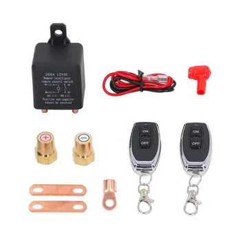 Автомобилно Дистанционно Изключване на Батерията, Изключване на Изолатор, Ключодържател-Реле, Безжично Дистанционно Управление 12V 200A, Противоугонный Ключ