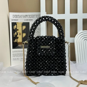 Висококачествени чанти във формата на големи кутии от нишевого кристални, прекрасни портфейли и портмонета за партита, тънки метални дамски чанти на най-дългата верига