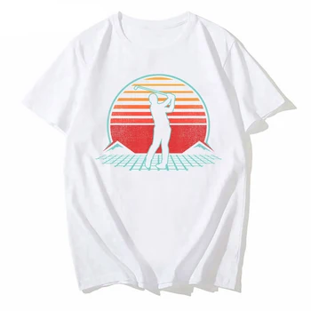 Голф Ретро Реколта 70-те и 80-те години Стил Играч на голф Подарък тениска с графичен принтом за мъже Harajuku унисекс градинска облекло за Хип-хоп Тениска