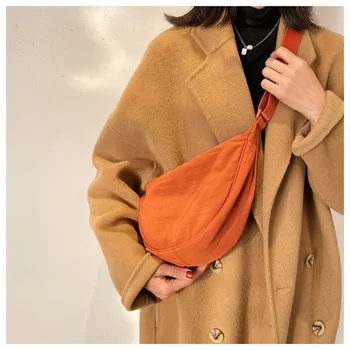 Ежедневни найлонова чанта през рамо Hobos за жени, дизайнерски чанти през рамо, жените пътна чанта за пазаруване с голям капацитет, дамски портмонета 2023