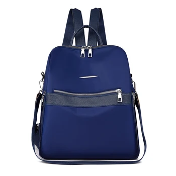 Жена раница, найлонова чанта през рамо, мека училищна чанта за момичета, обикновена ученически чанти, портфейл