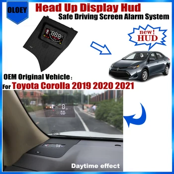 За Toyota Corolla 2019 2020 2021 OEM Адаптер Главоболие, HUD Дисплея Екран за Безопасно Шофиране, Аларма Автомобилни Електронни Аксесоари