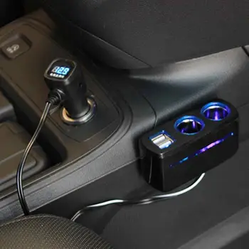 Зарядно за кола 3.1 A с два USB порта, 2-портов дисплей, запалката на 12-24 В, Бързо автоматично зарядно устройство, захранващ Адаптер, автомобилни Аксесоари