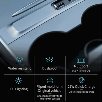 Зарядно устройство с USB-шунтирующим възел за Tesla Model 3/Y с бързото хранене от сплитер