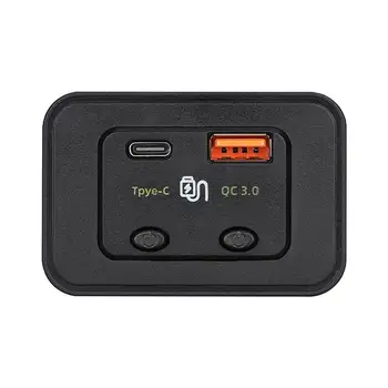 Зарядно устройство с жак Type-C, кола, USB-зарядно с ключ, заряжающее 2 устройства едновременно, Модифицирани детайли със защита