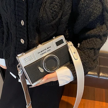 Индивидуална чанта, дамска чанта-незабавни посланици, камера, ежедневна чанта-клатч с веригата от изкуствена кожа, чанти през рамо, Bolsas