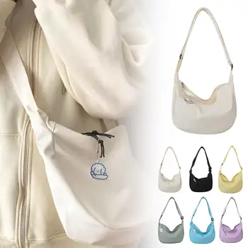 Карамельная Вафельная чанта За студенти-изкуствоведи Представлява Универсална минималистичную женска чанта през рамо за всеки ден X4S0