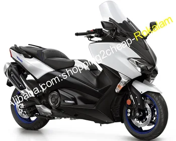 Комплект обтекателей тяло за Yamaha TMAX530 T-MAX530 17 18 T-MAX TMAX 530 2017 2018 Бял Черен комплект обтекателей мотоциклет