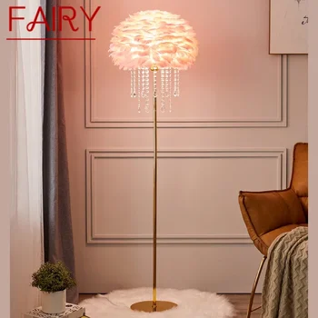 Лампиона от Приказни пера, Скандинавски модерна семейна хол, спалня за семейна творчество, led декоративна лампа