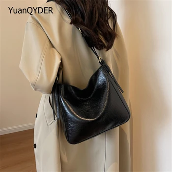 Луксозна дизайнерска висококачествена дамска чанта за през рамото от изкуствена кожа, нова однотонная женствена чанта през рамо 2023, Модни дамски пътни чанти