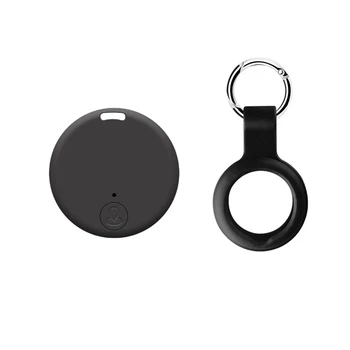 Мини GPS тракер, е безжично устройство за защита от загуба на Bluetooth 5.0, умен локатор със силиконов калъф, бял