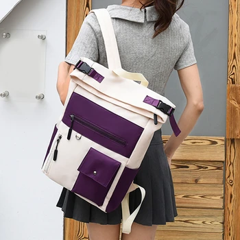 модерен Оксфордския водоустойчив женски раница, брандираната пътна чанта, чанта за лаптоп с голям капацитет, Модерна жена раница в стил мозайка, монофонични