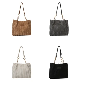 Модерна чанта за пазаруване, чанта за подмишниците за жени, универсални чанти за рамо за момичета, Вельветовая чанта за подмишниците, чанта-тоут голям капацитет