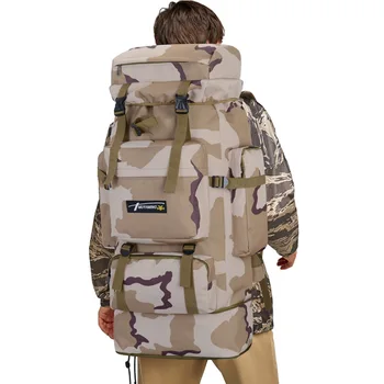 Модерна чанта с голям капацитет за мъже, уличен раница за жени, 85-литров камуфляжный походный раница, многофункционална бойна чанта