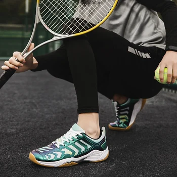 Мъжки и Дамски Професионална Тенис обувки Дамски обувки За Бадминтон Лека Градинска Волейбол обувки Нескользящая Тенис обувки