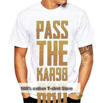 Мъжки тениски PUBG Kar98 98K, дрехи големи размери, модна тениска с къс ръкав, памучни тениски с кръгло деколте, големи размери