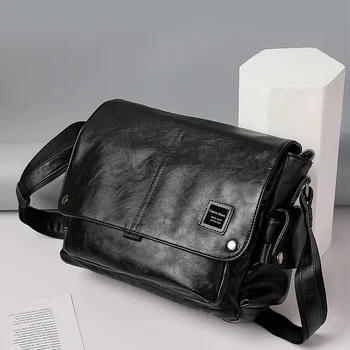 Нова мъжка чанта през рамо, чанта през рамо, чанта-месинджър с множество джобове, моден тренд за пътуване на открито, Малки раници, портфейли, мъжки чанти