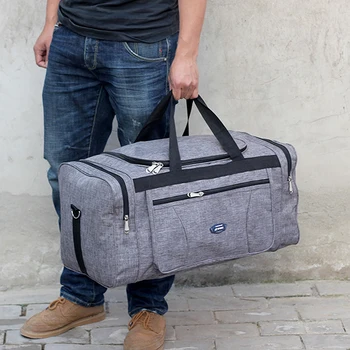 Оксфордские водоустойчив Мъжки пътни чанти за ръчен багаж, голяма чанта за през нощта, бизнес пътна чанта-голям контейнер за уикенда, пътна чанта с голям капацитет