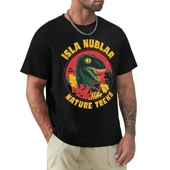 Продава се Isla Nublar Nature Treks, класическа тениска, Свежо движение, Забавна новост, фитнес, Размер Eur
