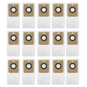 Сменяеми торбички за прах 15шт за робот-прахосмукачка Xiaomi Dreame Dreame Bot D10 Plus RLS3D, торбички за прах, филтър за почистване