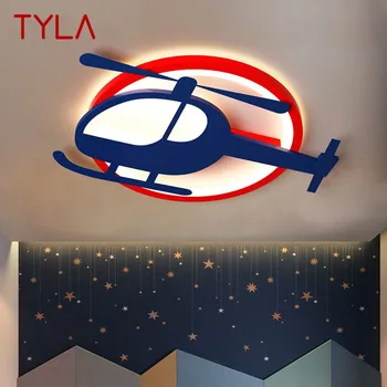 Тавана лампа TYLA Children ' s Airplane LED 3 цвята Анимационен осветление за дома, детски спални, декор на детска градина