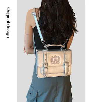 Ученическа раница в елегантен стил, многофункционална чанта-месинджър, дамски двойна чанта през рамо, жените училищна чанта, дамска чанта-тоут, униформи