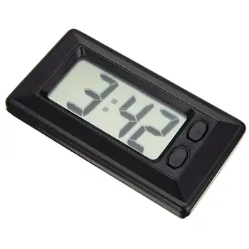 Цифров часовник на арматурното табло на автомобила Малки цифров часовник на арматурното табло на автомобила, захранван с батерии Цифрови часовници, Електронни часовници с дисплей за дата и време