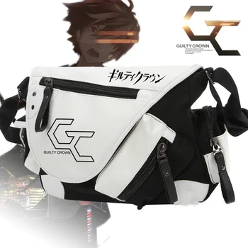 Чанти Guilty Crown Shu Ouma, аниме-чанта-месинджър, платно + ученически чанти от лачена кожа през рамо