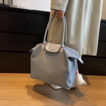 Модерна дамска чанта 2024 г., по-голямата голям багажная чанта, ръчна чанта за съхранение на преносим чанта за бизнес пътувания на къси разстояния